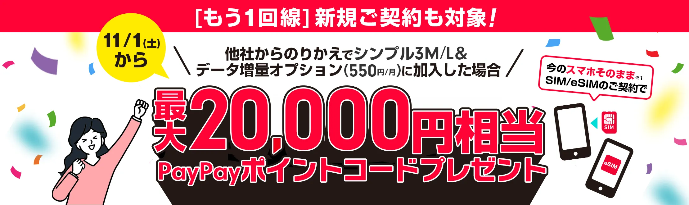 SIM２万円キャンペーン
