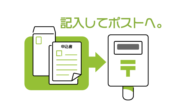 記入してポストへ